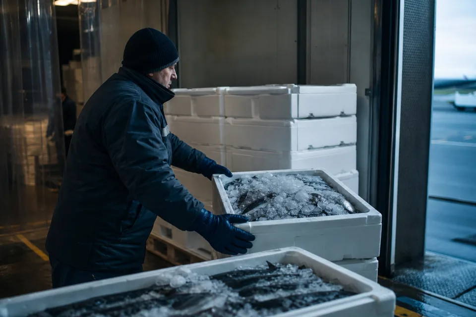 Preparing refrigerated containers for shipment